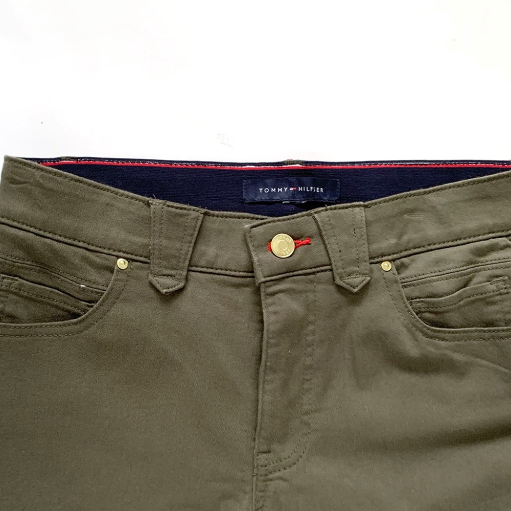 Tommy Hilfiger Women's TH Flex "Waverly" Sateen Skinny Pants Size: 4 - Picture 6 of 8